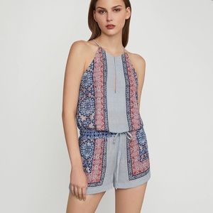 BCBGMaxAzria Tyra Blossoms Print Romper